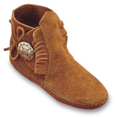 Child's Side Tie One Button Boot