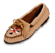 Minnetonka Women's Crepe Sole Deerskin Thunderbird Moccasin