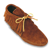 Minnetonka Women's Suede Softsole Classic Fringed Boot