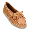 Minntonka Women's Moosehide Fringed Kilty Moccasins