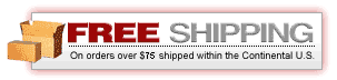 Free Shipping on orders over $75