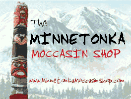 Minnetonka Moccasin Shop Totem Pole Logo